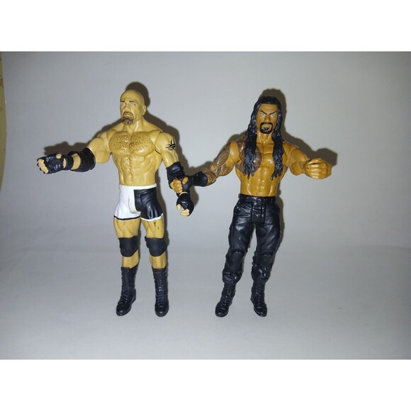 Basic Series Roman Reigns & Battlepack Series 60 Bill Goldberg Wrestling Figures - Picture 1 of 15
